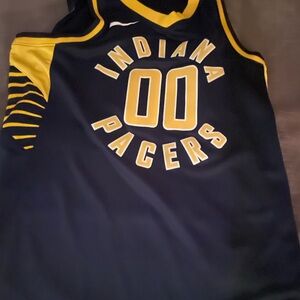 Benedict Mathurin Indiana Pacers Navy and Yellow Jersey